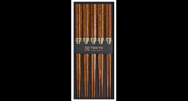 Eetstokjes Set - Tokyo Design Studio - Donker Hout - 5 paar