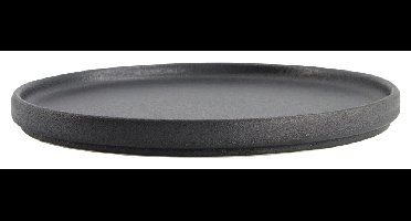 Rond bord matzwart - Tokyo Design Studio - Yuzu Black - 23.9x2.2cm