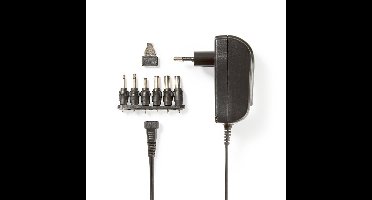Nedis Universele AC-voedingsadapter | 3/4,5/5/6/7,5/9/12 V DC | 600 MA