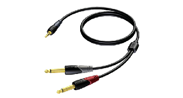 Procab CLA713 Mini-jack Naar Jack Verloopkabel 3 Meter