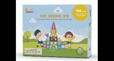 Gladi Magnetisch Speelgoed - Magnetic Tiles - 100 stuks