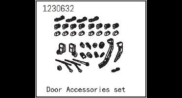 Absima CR3.4 Door Accessories Set (1230632)