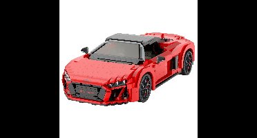 Audi R8 Spyder 1:14 bouwstenen/bouwset - Rood