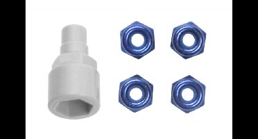 Color nylon nut (blue) (MZW-13BL)
