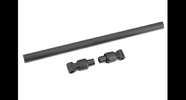Team Corally - Chassis Tube - Front - 197.5mm - Aluminum - Black - 1 Set