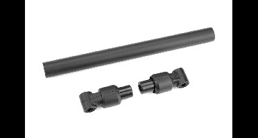 Team Corally - Chassis Tube - Front - 135mm - Aluminum - Black - 1 Set