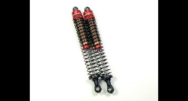Absima aluminium schokdempers, rood, 110mm voor 1/10 auto