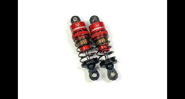 Absima aluminium schokdempers, rood, 55mm voor 1/10 auto