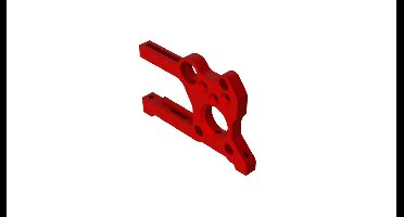 Aluminum Motor Mount, Red (ARA320482)