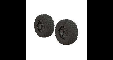 Dboots 'Fortress SC' Tire Set Glued Gun Metal (2) (ARA550087)
