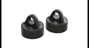 Aluminum Shock Cap (Black) (2pcs) (AR330491)