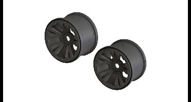 Monster Truck 3.8 Wheel 17mm Hex Black (2): KRATON 4x4 (ARAC9465)