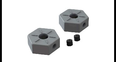 Metal Wheel Hex 14MM (2PCS) (AR310871)