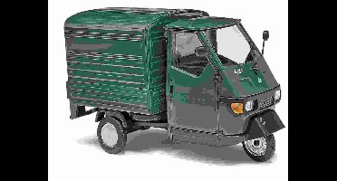 Busch Piaggio Met Laadbak Groen 1/43