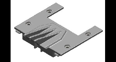 Team Corally Chassis Cover - Front - LW - Composite (C-00250-007)