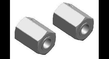 Team Corally - Wheel Hex Adapter - Front - Aluminium (C-00250-035)