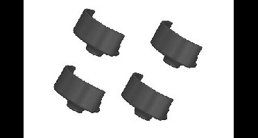 Team Corally Shock Spring Holders (4 pcs) (C-00250-043)