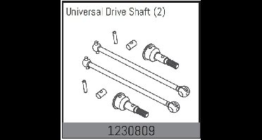 Absima - CVD Front Shafts (1230809)