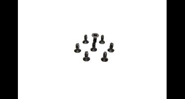 Flat Head Hex Tapping Screws M4x11 (8) AB2.8 BL (1330204)