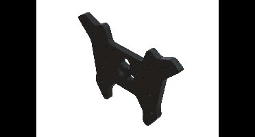 Arrma - Front Shock Tower, Aluminum, Black (ARA320686)