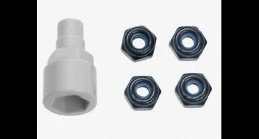 Color nylon nut, black (MZW-13BK)