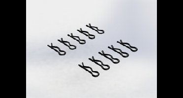 Body Clip Large (Black) (10PCS) (AR320278)