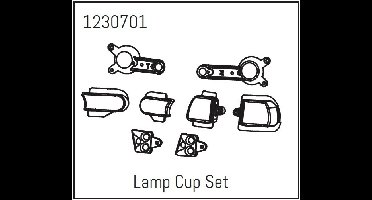Absima - Lamp Cup Set Khamba (1230701)
