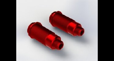 Aluminium Shock Body 16x52MM (RED) (2PCS) (AR330341)