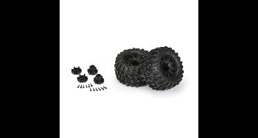 Proline Hyrax 2.8" All Terrain Mounted banden op Raid Black 6x30 velgen