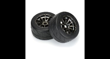 Proline 1/7 Toyo Proxes R888R S3 Rear 53/107 2.9" BELTED Mounted (Gun Metal) 17mm 5-Spoke (2)