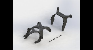 Arrma Front Rear Body Mount Set: Big Rock (AR320361)