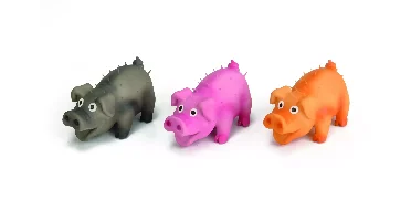 Beeztees latex biggetje 10cm ass