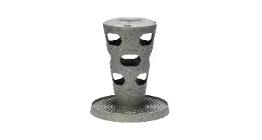 Beeztees Kip voertoren 30x30x36cm grijs