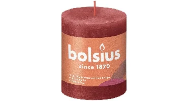 Bolsius Stompkaars 8cm Red Delicate