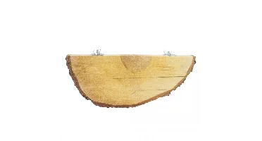 Bzn rustplank hout 1/2 rond