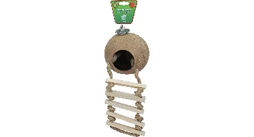 Cocosnoot+touwladder+schroefdraad