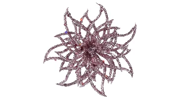 Decoris Bloemclip plastic 14x5cm roze