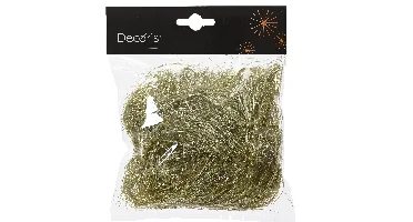 Decoris Engelenhaar zakje goud