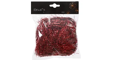 Decoris Engelenhaar zakje kerstrood