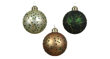 Decoris kerstbal glas 8cm matt