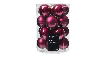 Decoris kerstballen Glas 20st Granaatappel 6cm