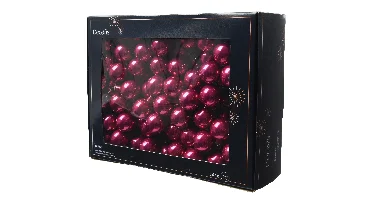 Decoris kerstballen op draad Glas 144st granaatappel 2,5cm