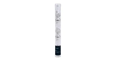 Decoris kerstbalmix glas d3cm 9st zilver