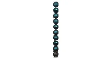 Decoris kerstbalmix plastic | 10 stuks | 6 centimeter | emerald