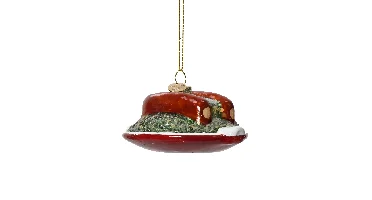 Decoris Kersthanger boerenkool met rookworst 6x3x11cm