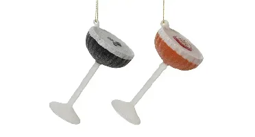 Decoris kersthanger glas cocktail - assortiment