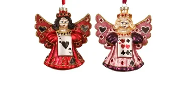 Decoris kersthanger glas engel - assortiment