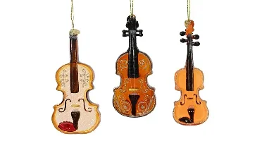 Decoris kersthanger glas snaarinstrument - assortiment