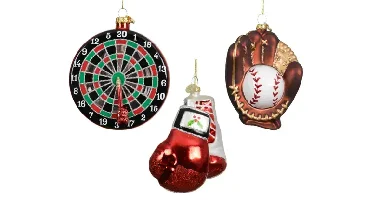 Decoris kersthanger glas sport - assortiment