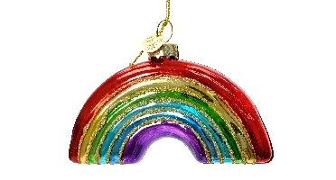 Decoris kersthanger glazen regenboog